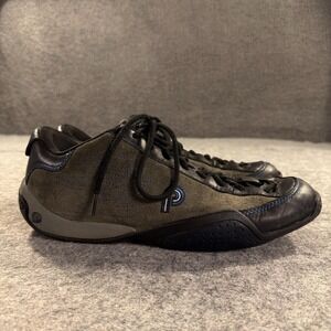 Piloti Driving Shoes Mens Size 10 Black Gray Shift Low Top Racing Sneakers